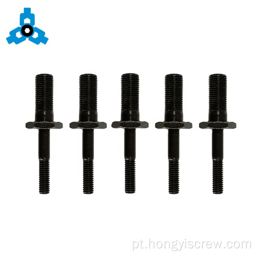 Black Double Thread parafuso HEX Spacer Carbon Steel